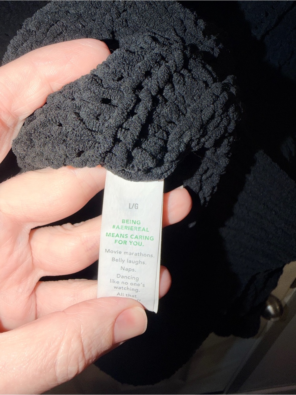 Aerie Half-Zip Chunky Knit Sweater Black - Picture 4 of 4
